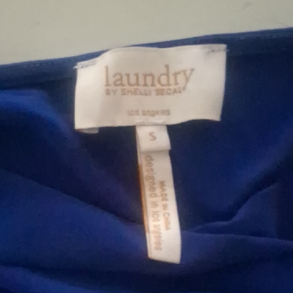Laundry By Shelli Segal Royal Blue Ruched Boatneck Bodycon Mini Dress S - Picture 4 of 7